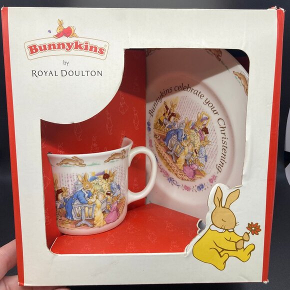 Bunnykins Celebrate your Christening Boxed Set - Picture 2 of 8